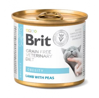 Brit Veterinary Diets GF cat Obesity 200 g konzerva ( POSLEDNÝCH 5 KUSOV)