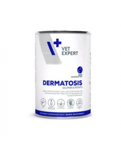 VetExpert VD dog 4T Dermatosis Salmon & Potato konzerva 400 g