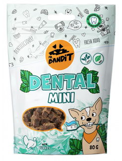 Pamlsok Mr. Bandit dental mini turkey 80g