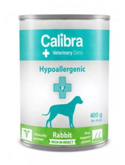 Calibra VD Dog Hypoallergenic Rabit&Insect konzerva