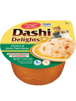 Inaba Dashi Delights cat Kura s bonito vločkami 6 x 70 g vanička