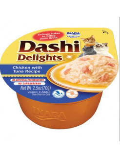 Inaba Dashi Delights cat Kura s tuniakom 6 x 70 g vanička