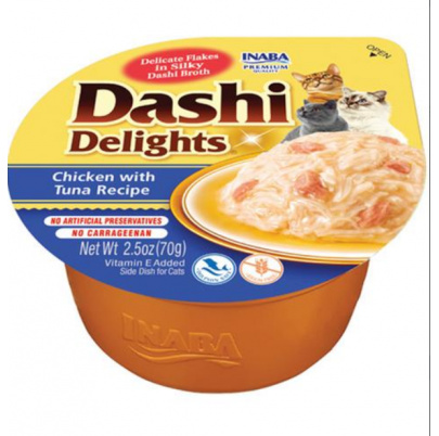 Inaba Dashi Delights cat Kura s tuniakom 6 x 70 g vanička