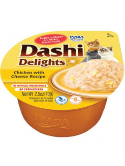 Inaba Dashi Delights cat Kura so syrom 6 x 70 g vanička